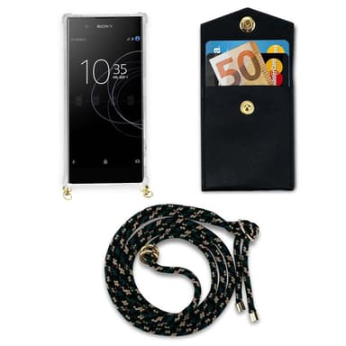 Sony Xperia XA1 Deksel med Halskjede (brun)