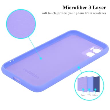 Motorola MOTO E22 / E22i silikondeksel case (lilla)