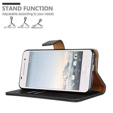 HTC ONE A9 lommebokdeksel etui (svart)