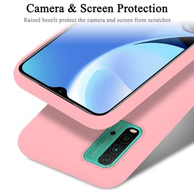 Xiaomi RedMi 9T / POCO M3 silikondeksel case (rosa)
