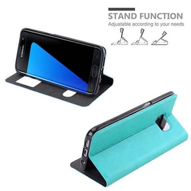 Samsung Galaxy S7 EDGE lommebokdeksel cover (turkis)