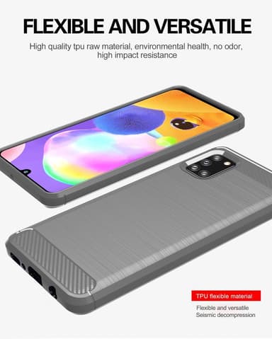Deksel Samsung Galaxy A31 ultra slim (grå)