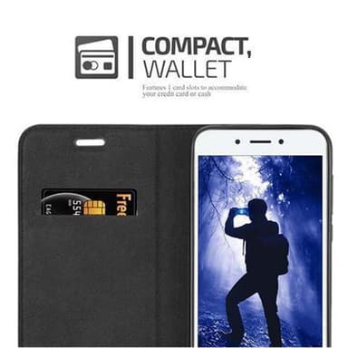 Honor 6A lommebokdeksel case (svart)