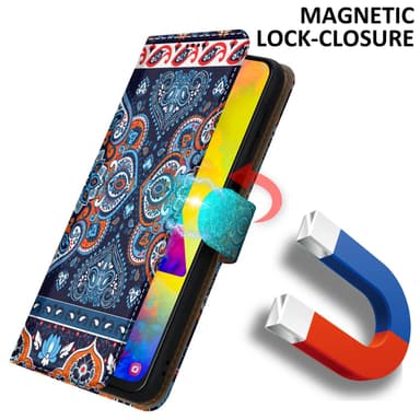 Samsung Galaxy M20 lommebokdeksel etui (blå)