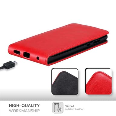 Sony Xperia L1 deksel flip cover (rød)