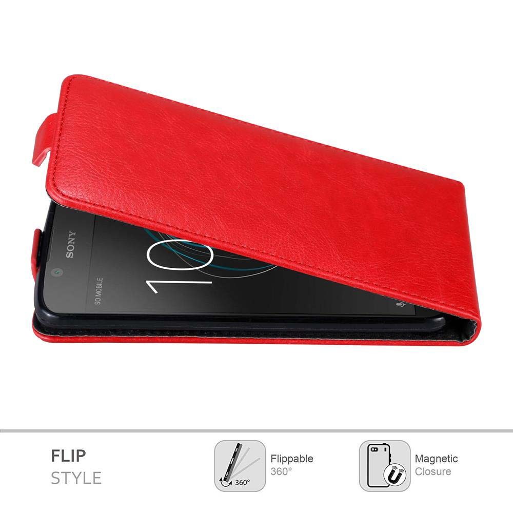 Sony Xperia L1 deksel flip cover (rød)