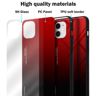 Deksel iPhone 11 Case Cover (svart)