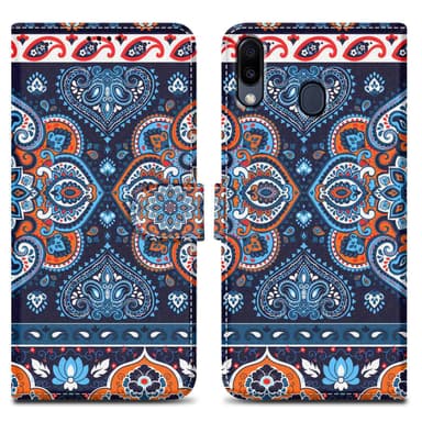 Samsung Galaxy M20 lommebokdeksel etui (blå)