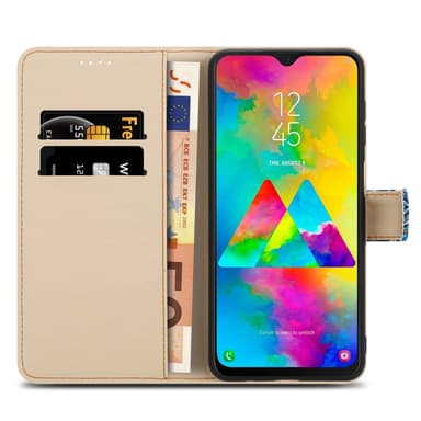 Samsung Galaxy M20 lommebokdeksel etui (blå)
