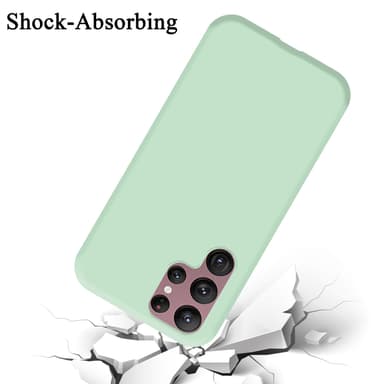 Samsung Galaxy S22 ULTRA silikondeksel case (grønn)