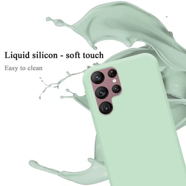 Samsung Galaxy S22 ULTRA silikondeksel case (grønn)