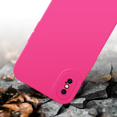 iPhone X / XS Deksel case (rosa)