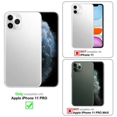 iPhone 11 PRO Silikondeksel Glitter (svart)