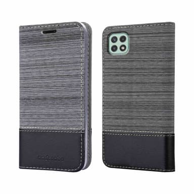 Samsung Galaxy A22 5G lommebokdeksel etui (grå)