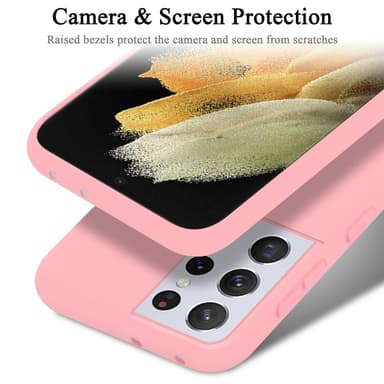 Samsung Galaxy S21 ULTRA silikondeksel case (rosa)