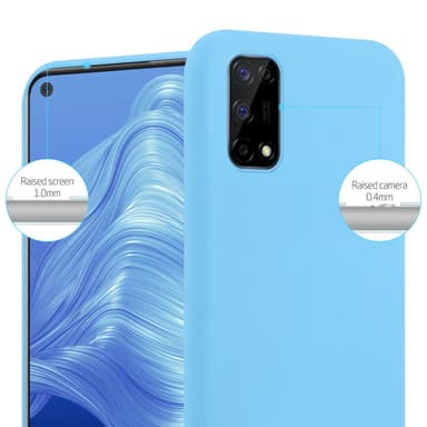 Deksel Realme 7 5G Silikon cover (blå)
