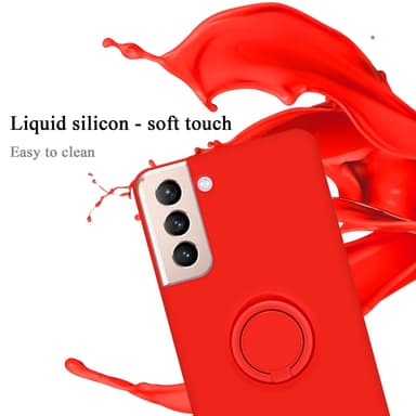 Deksel Samsung Galaxy S22 PLUS Ring Case (rød)