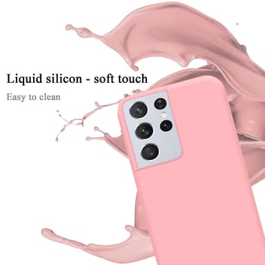 Samsung Galaxy S21 ULTRA silikondeksel case (rosa)