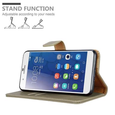 Honor 6 PLUS lommebokdeksel etui (brun)