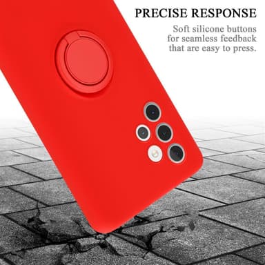 Deksel Samsung Galaxy A32 5G Ring Case (rød)