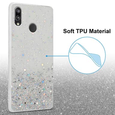 Huawei P20 LITE 2018 / NOVA 3E Silikondeksel Glitter