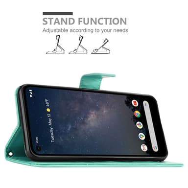 Alcatel 1S 2020 lommebokdeksel Blomster (Blå)