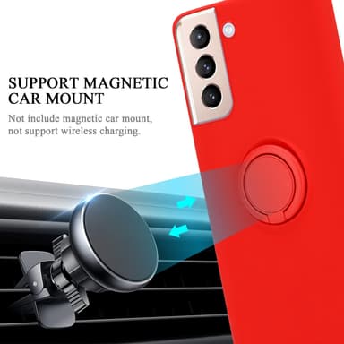 Deksel Samsung Galaxy S22 PLUS Ring Case (rød)