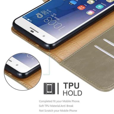 Honor 6 PLUS lommebokdeksel etui (brun)