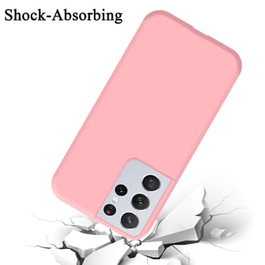 Samsung Galaxy S21 ULTRA silikondeksel case (rosa)