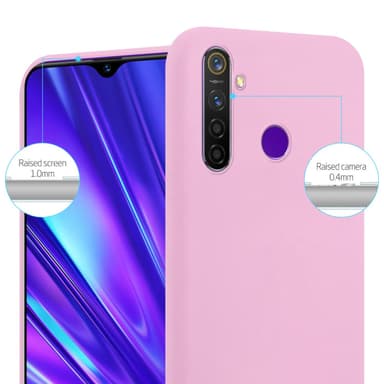 Deksel Realme 5 / 5i / 6i / C3 Silikon cover (rosa)