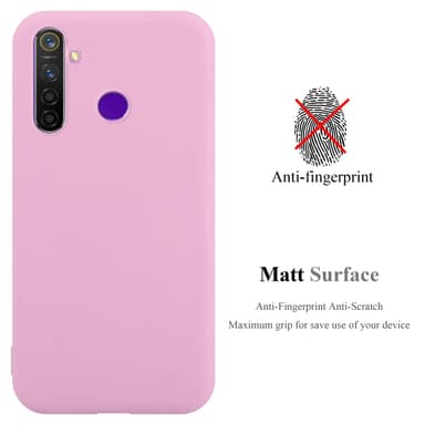 Deksel Realme 5 / 5i / 6i / C3 Silikon cover (rosa)