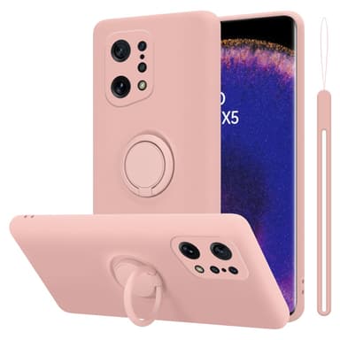 Deksel Oppo FIND X5 Ring Case (rosa)
