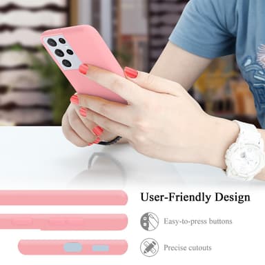 Samsung Galaxy S21 ULTRA silikondeksel case (rosa)