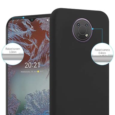 Deksel Nokia G10 / G20 Silikon cover (Svart)