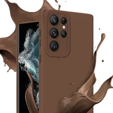 Samsung Galaxy S22 ULTRA Deksel case (brun)
