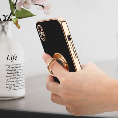 iPhone X / XS silikondeksel case (svart)