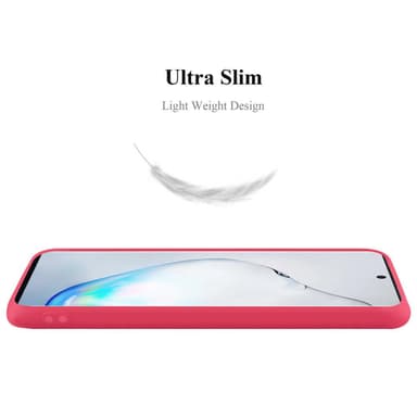 Deksel Samsung Galaxy NOTE 10 PLUS Silikon cover (rød)
