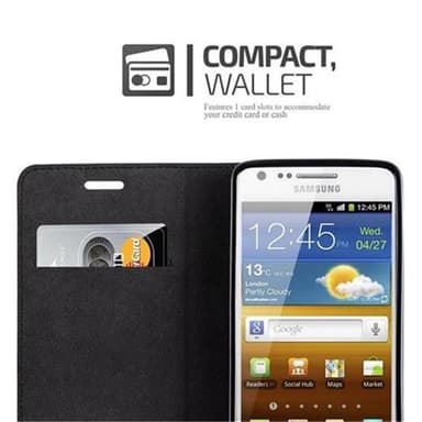 Samsung Galaxy S2 / S2 PLUS lommebokdeksel case (rød)