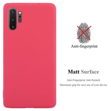 Deksel Samsung Galaxy NOTE 10 PLUS Silikon cover (rød)
