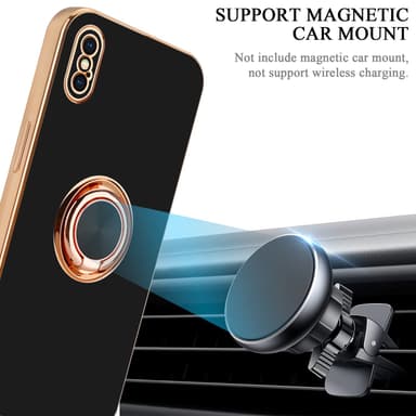 iPhone X / XS silikondeksel case (svart)