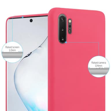 Deksel Samsung Galaxy NOTE 10 PLUS Silikon cover (rød)