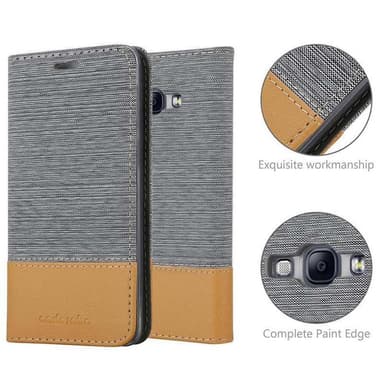 Samsung Galaxy A8 2015 lommebokdeksel etui (grå)