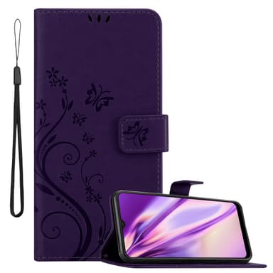 Nokia G11 / G21 lommebokdeksel Blomster (lilla)