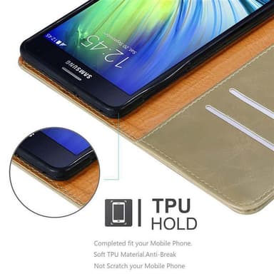 Samsung Galaxy A7 2015 lommebokdeksel etui (brun)