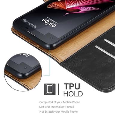 LG X SCREEN lommebokdeksel etui (svart)