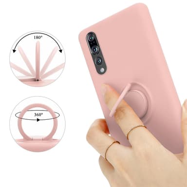 Deksel Huawei P20 PRO / P20 PLUS Ring Case (rosa)