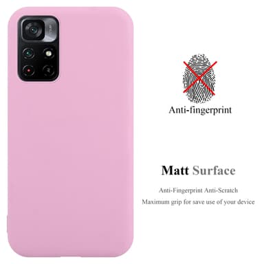 Deksel Xiaomi POCO M4 PRO 5G Silikon cover (rosa)