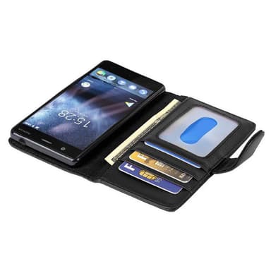 Nokia 3 2017 lommebokdeksel case (svart)