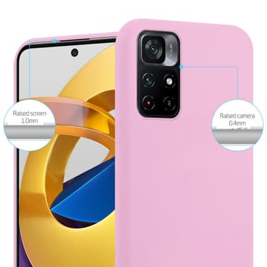 Deksel Xiaomi POCO M4 PRO 5G Silikon cover (rosa)