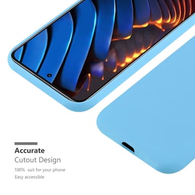 Deksel Xiaomi POCO X3 GT Silikon cover (blå)